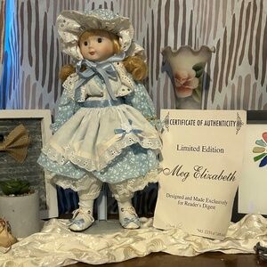 Vintage Readers Digest Limited Edition "Meg Elizabeth" Porcelain Doll